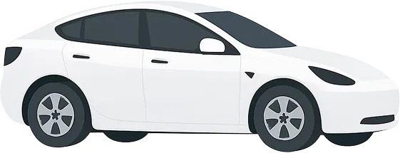 A white car
